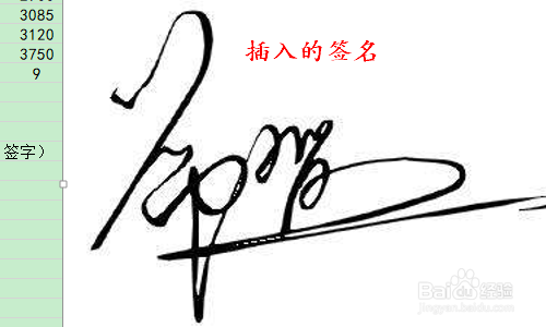 Excel表格中如何插入手写签名?