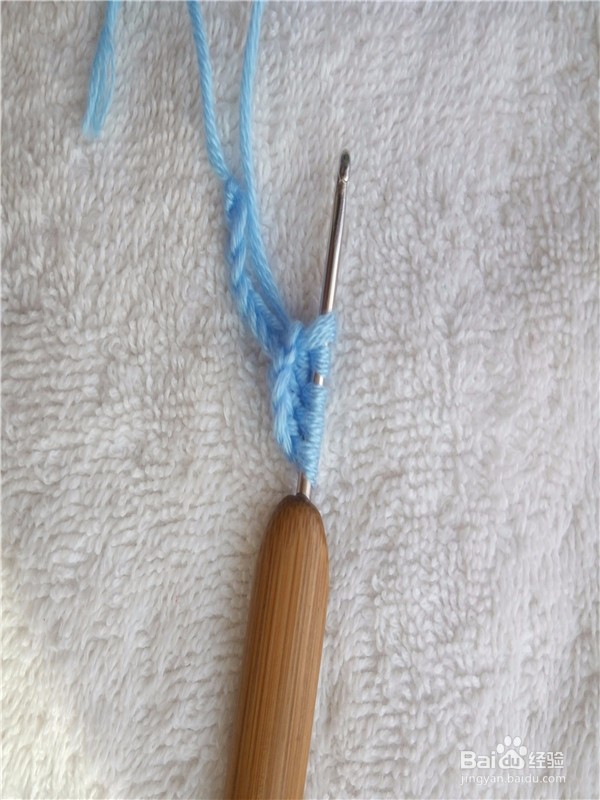 钩针枣型针的钩法