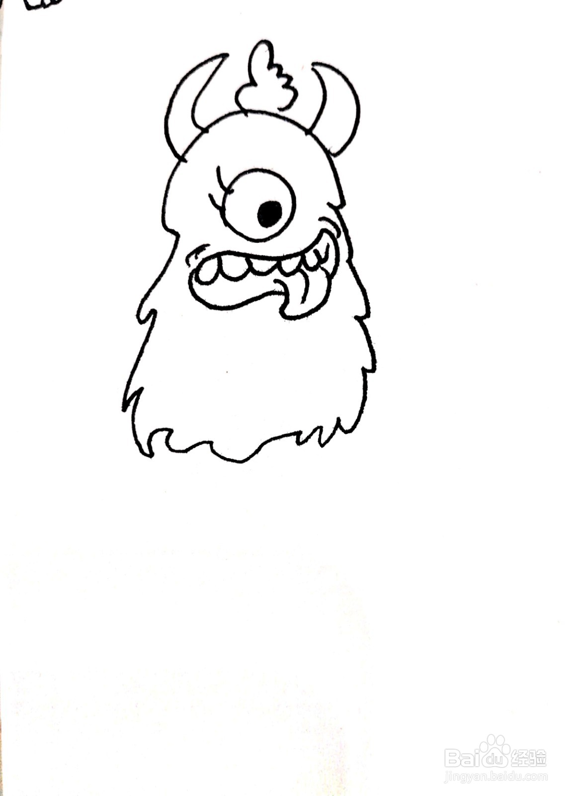 独眼兽线描画怎么画