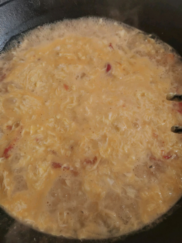 西红柿海鲜疙瘩汤