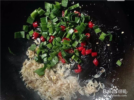 酸辣虾皮炒菜花