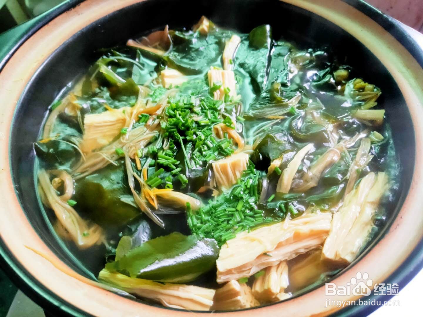 裙带菜香菇腐竹汤---养生菜系列