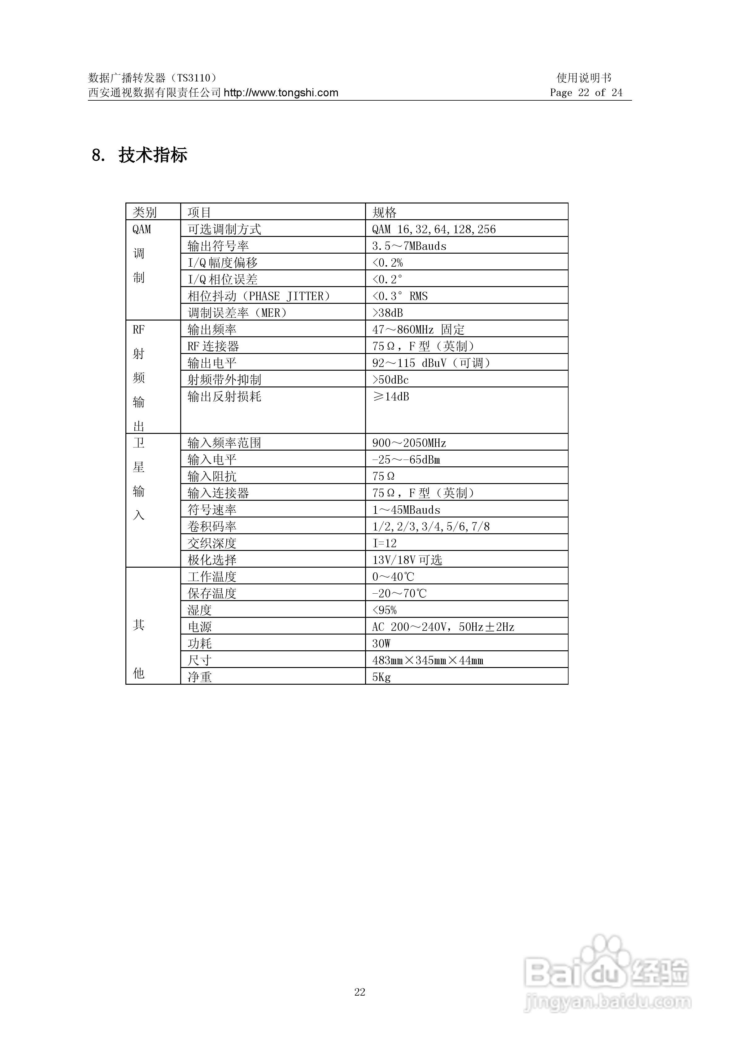 通视数据数据广播转发器TS3110使用说明书:[3]