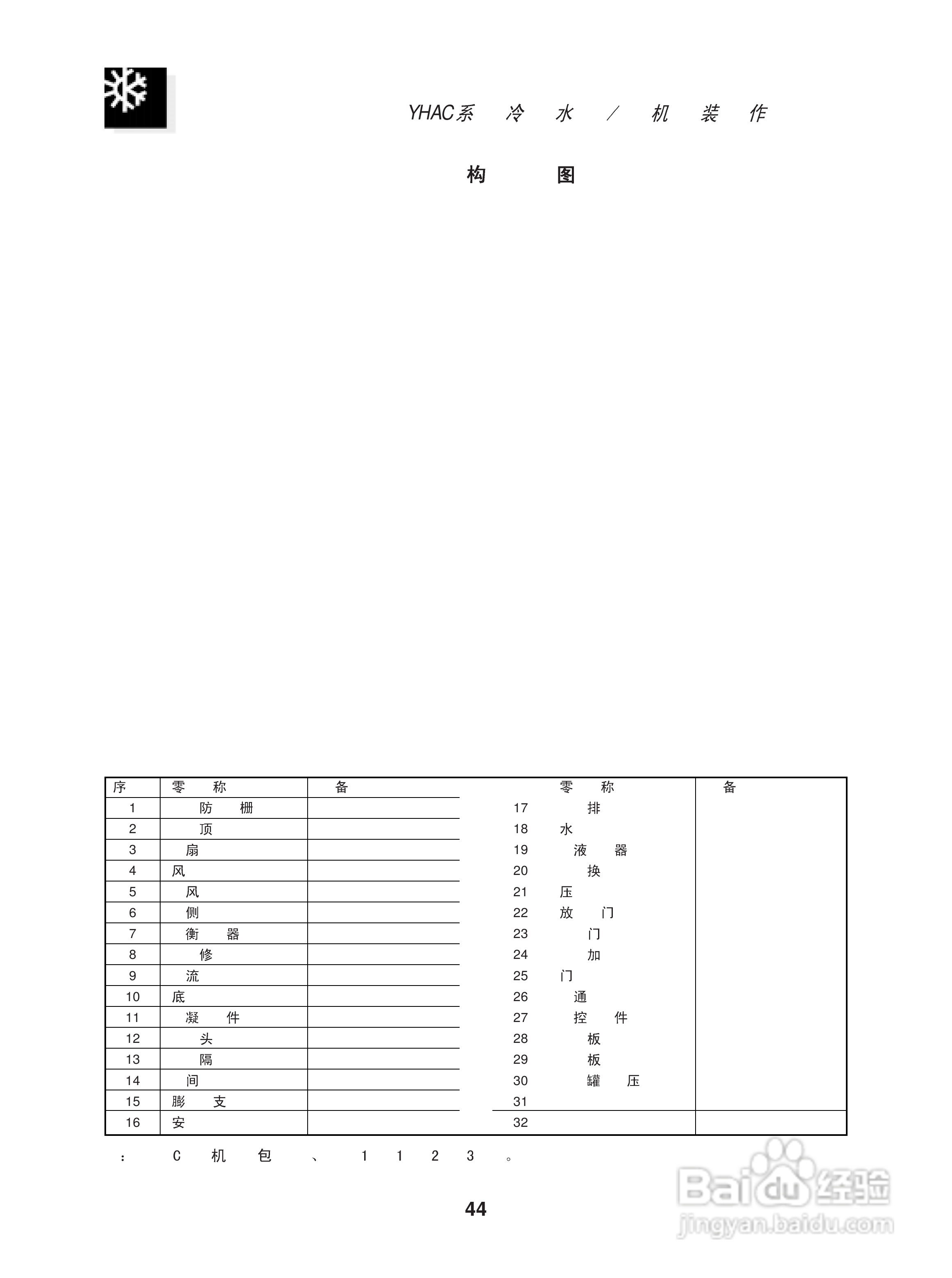 约克YHAC80H空调安装、操作和维护手册:[5]