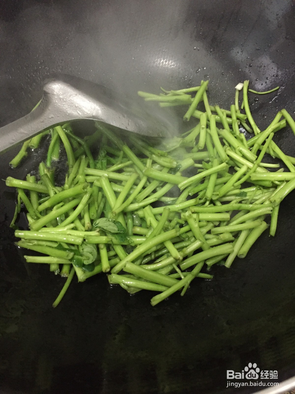 家常菜系素炒空心菜杆