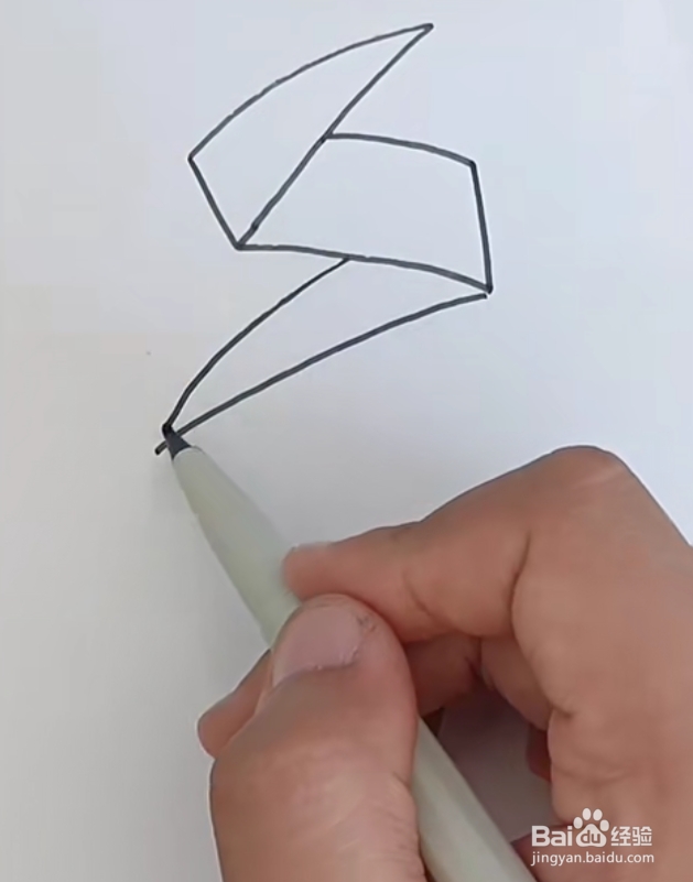 冬奥会标志简笔画教程