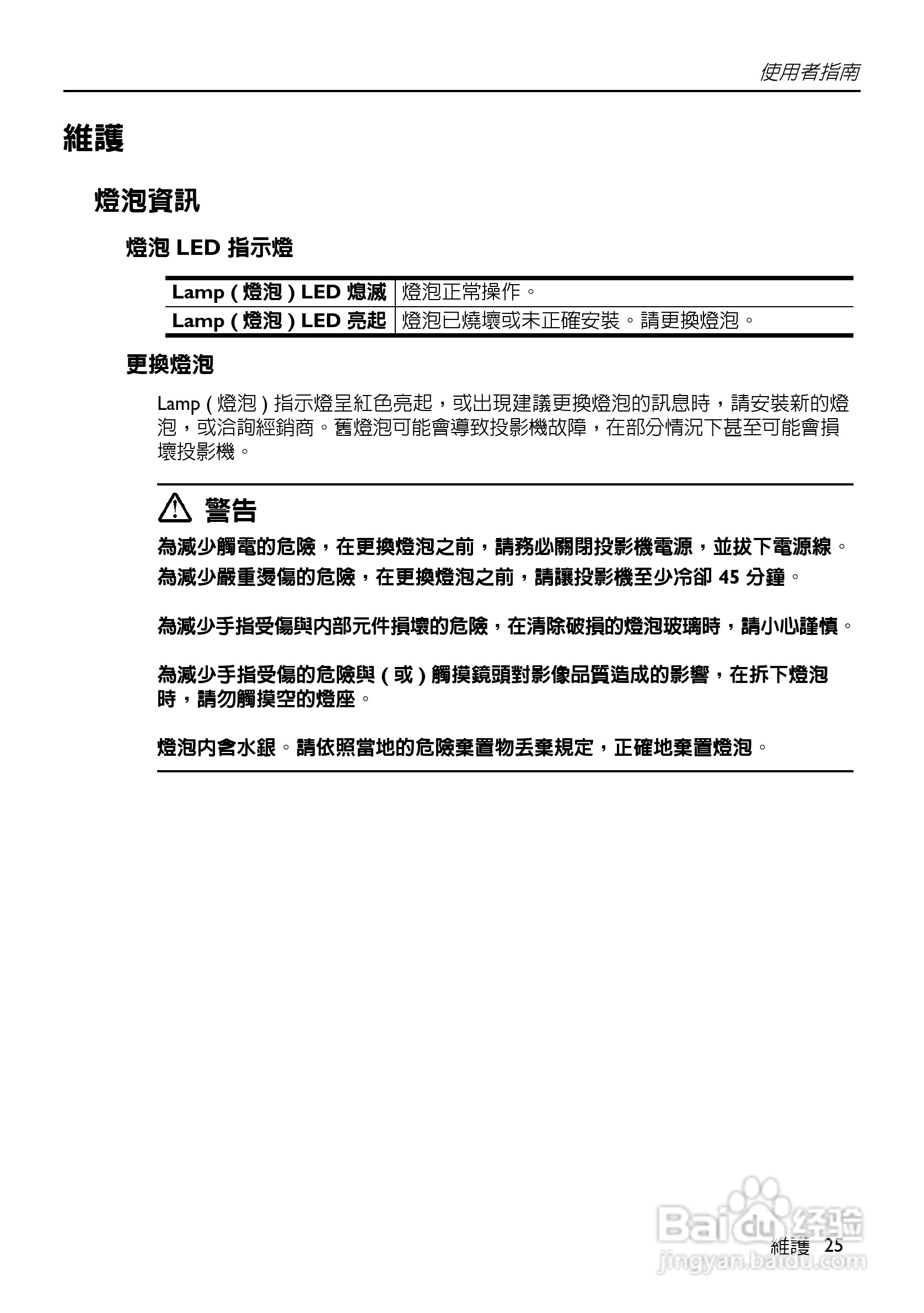 HP VP6100系列数位投影机使用手册:[3]