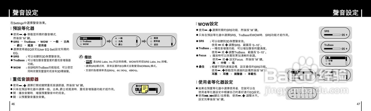 三星YP-F1ZW MP3播放器使用说明书:[3]