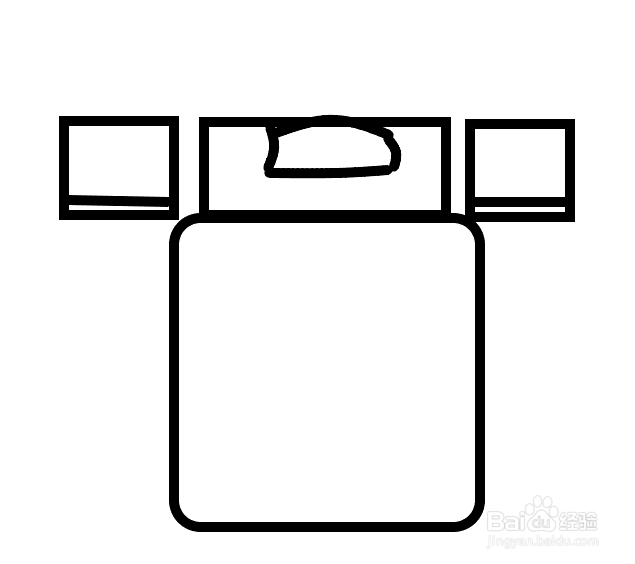 生活用品之床的画法