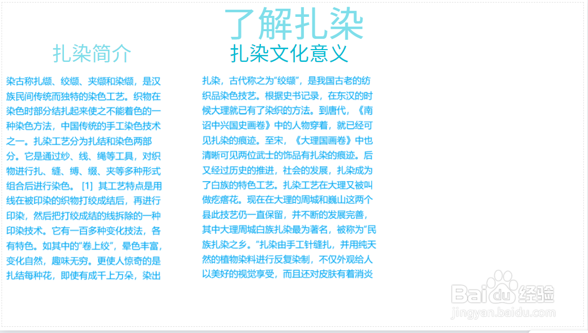 了解扎染手抄报