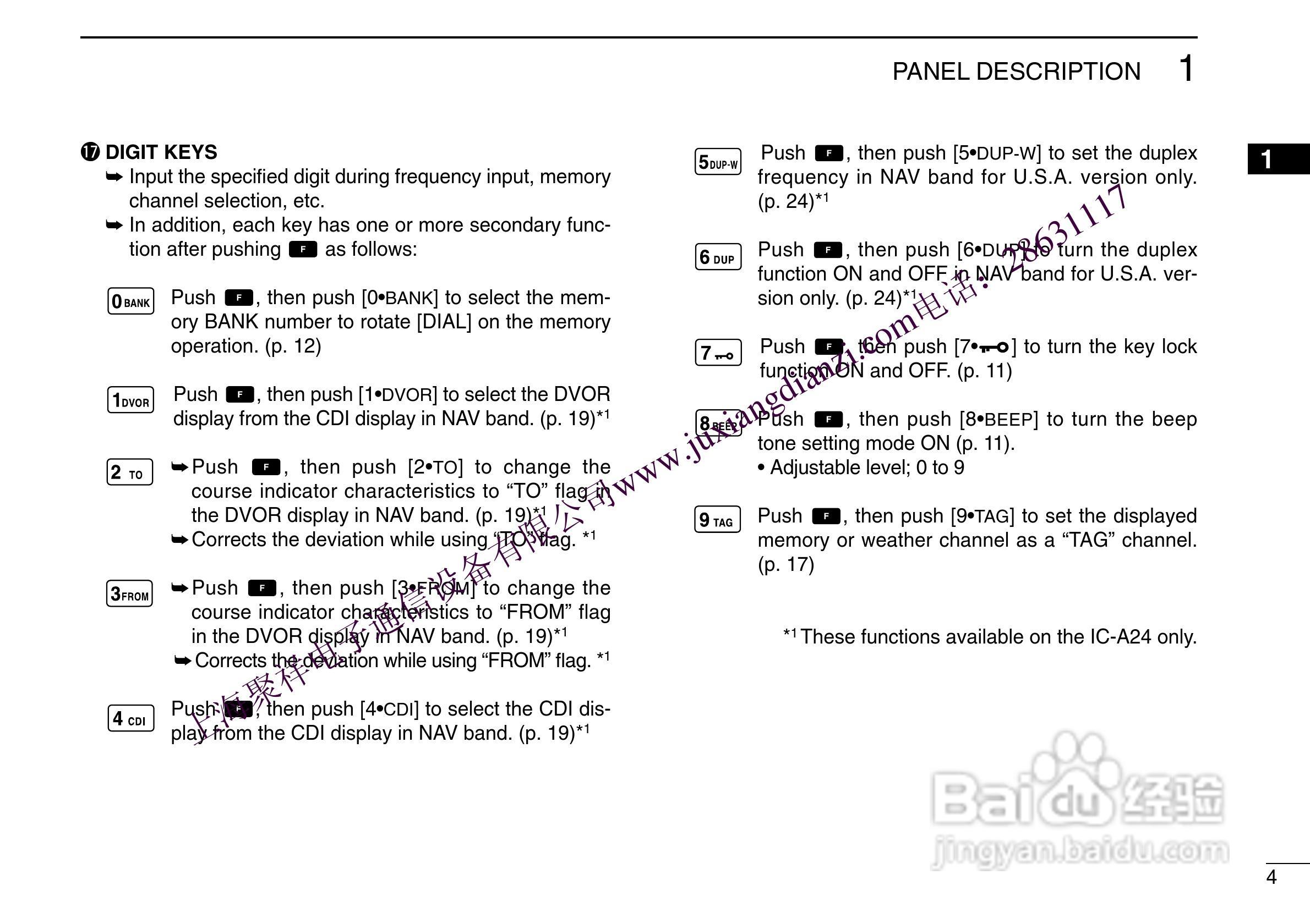 航空手持机IC-A24 A6用户手册:[1]