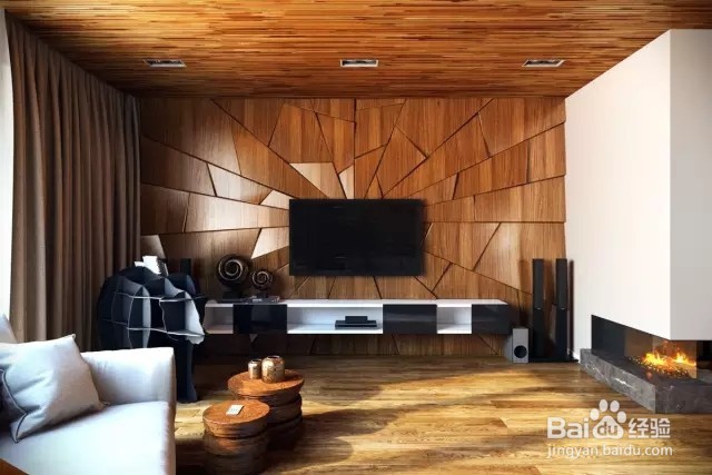 客厅背景墙也可以很高调！