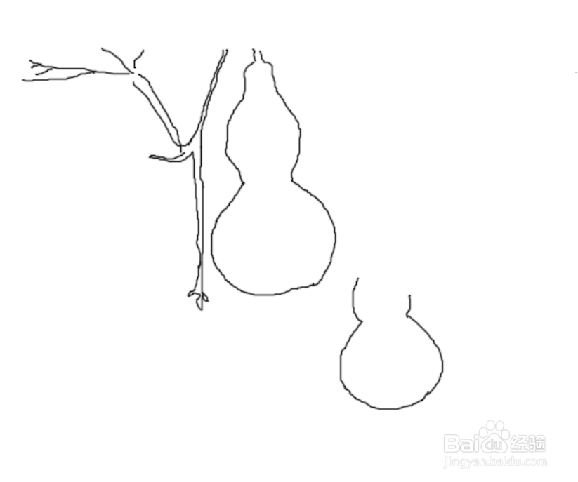 photoshop画后院的葫芦