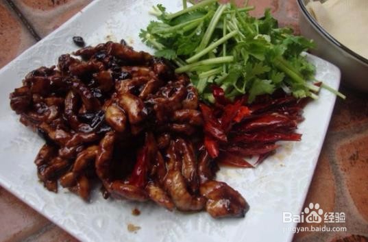 制作香辣肉丝