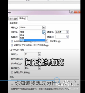 调整横向文字间距的小技巧