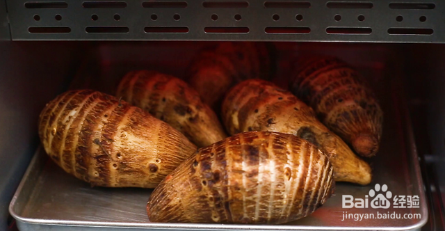 家庭自制烤毛芋头