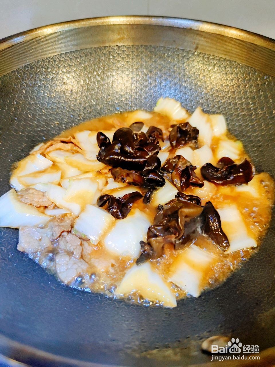 白菜炒年糕的做法