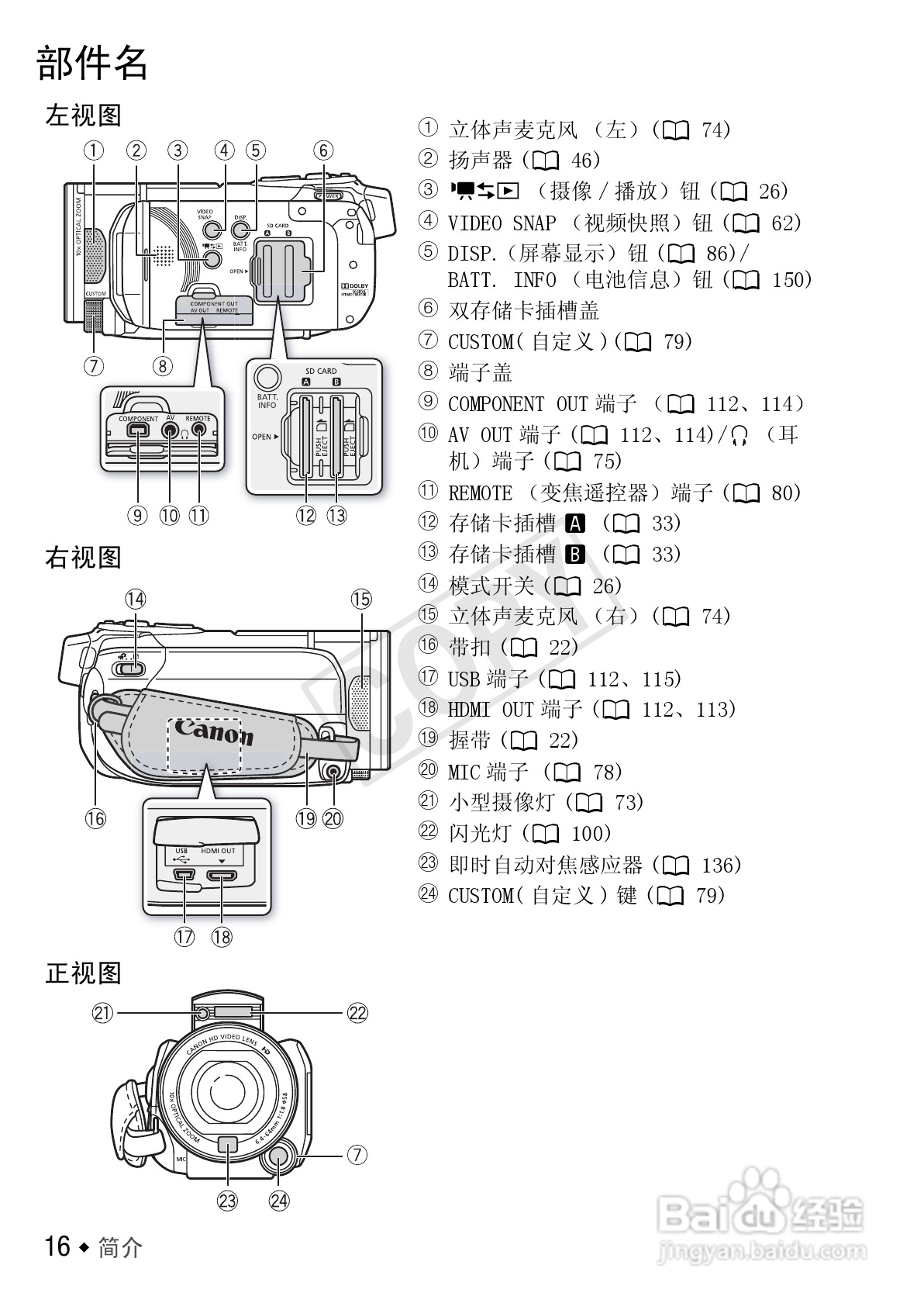 佳能LEGRIA HF S30数码摄像机使用说明书:[2]