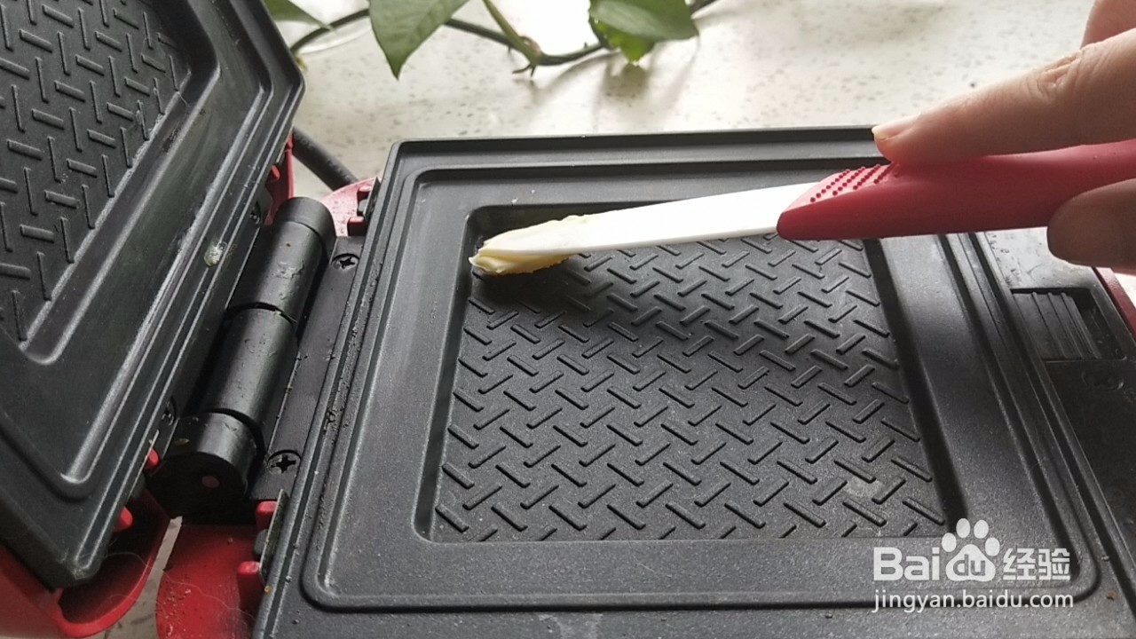 拉丝蜜薯坚果三明治