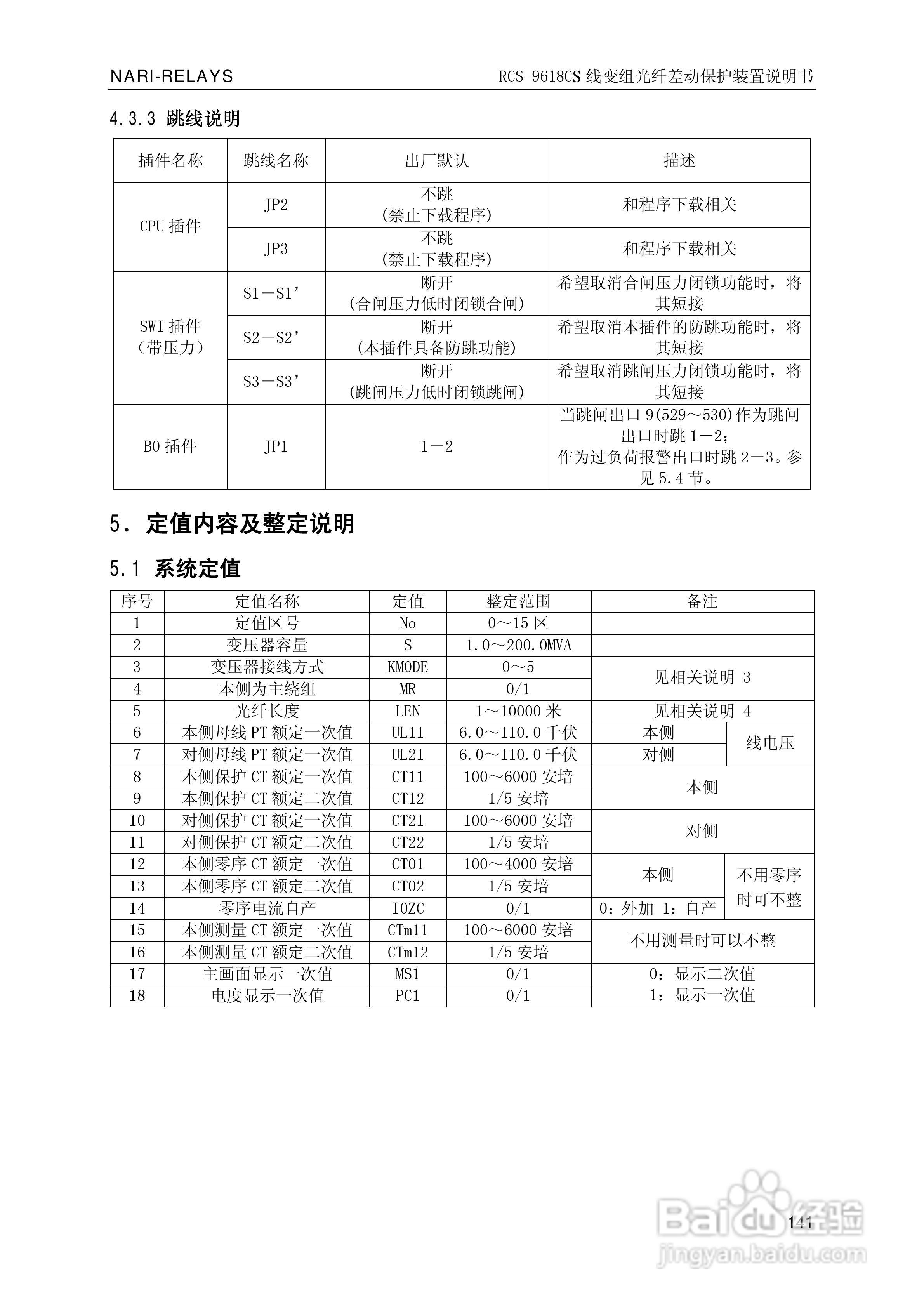 南瑞继保RCS-9681CS变压器后备保护测控装置说明书:[15]