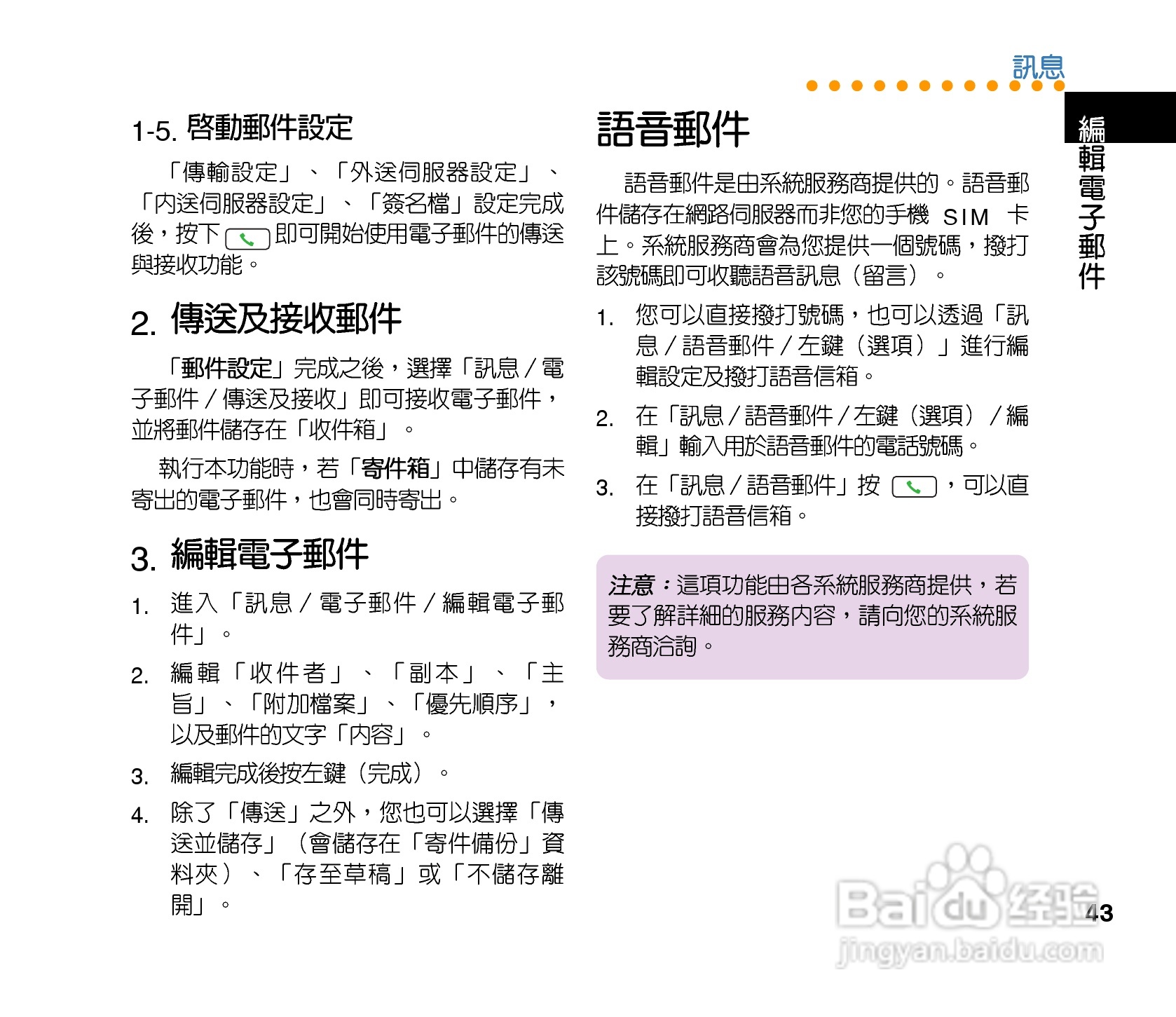 QLAV88手机使用手冊:[5]