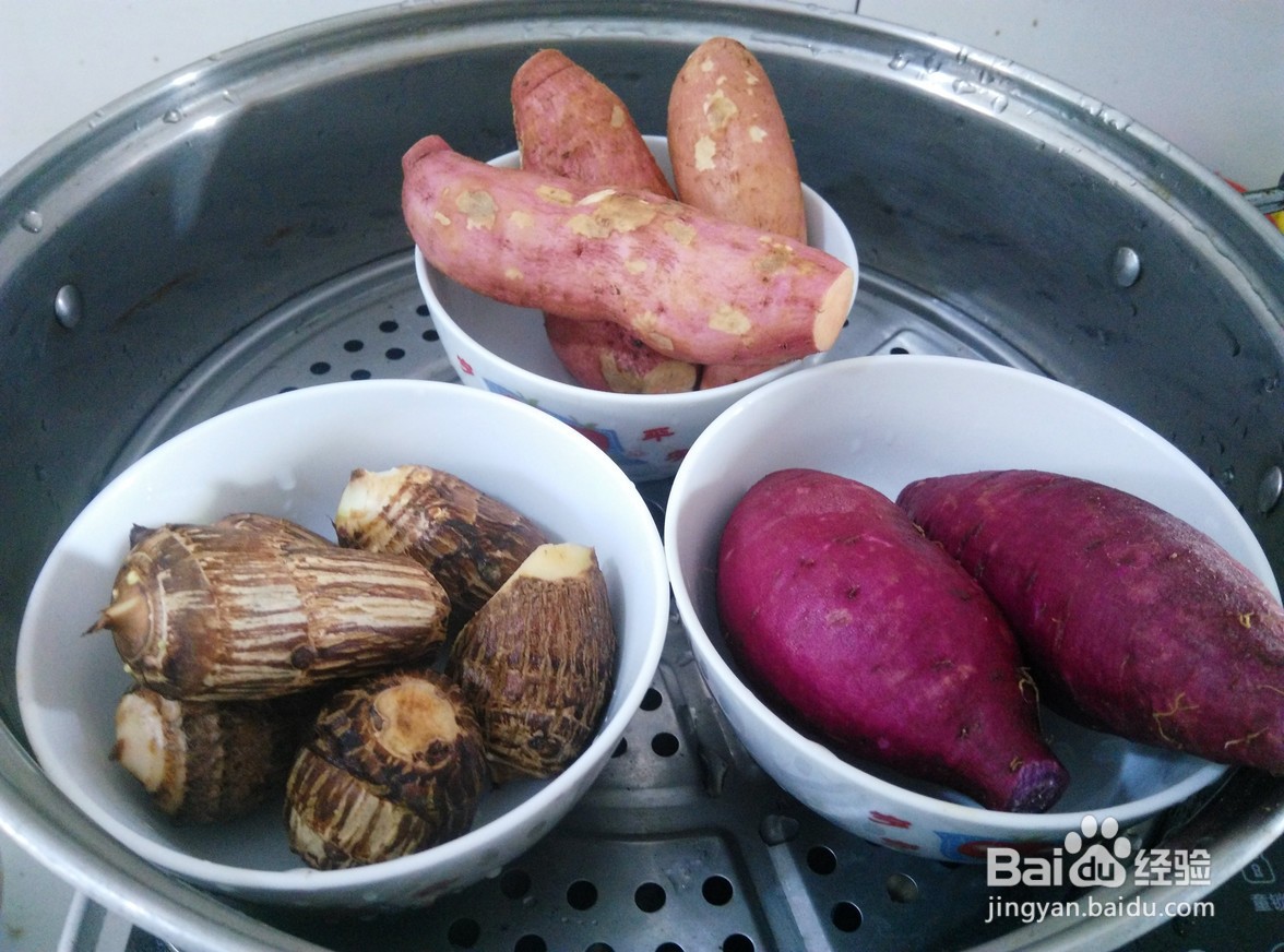 如何制作三色芋圆？