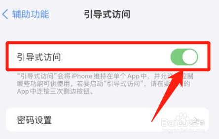 苹果手机引导式访问怎么设置