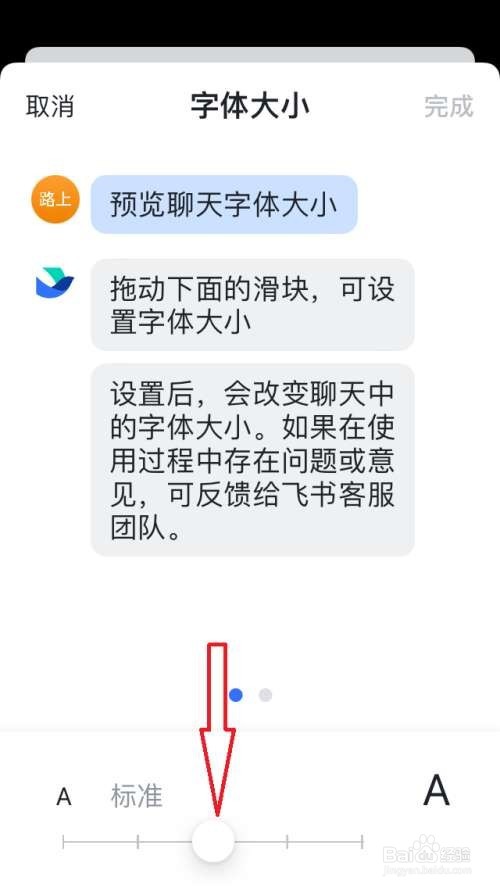 飞书字体大小怎么设置
