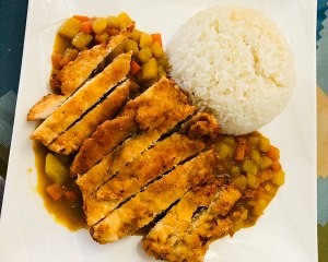 咖喱鸡排饭的做法