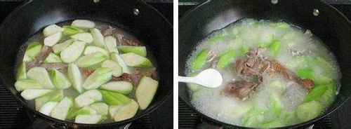 烤鸭架子丝瓜汤怎么做