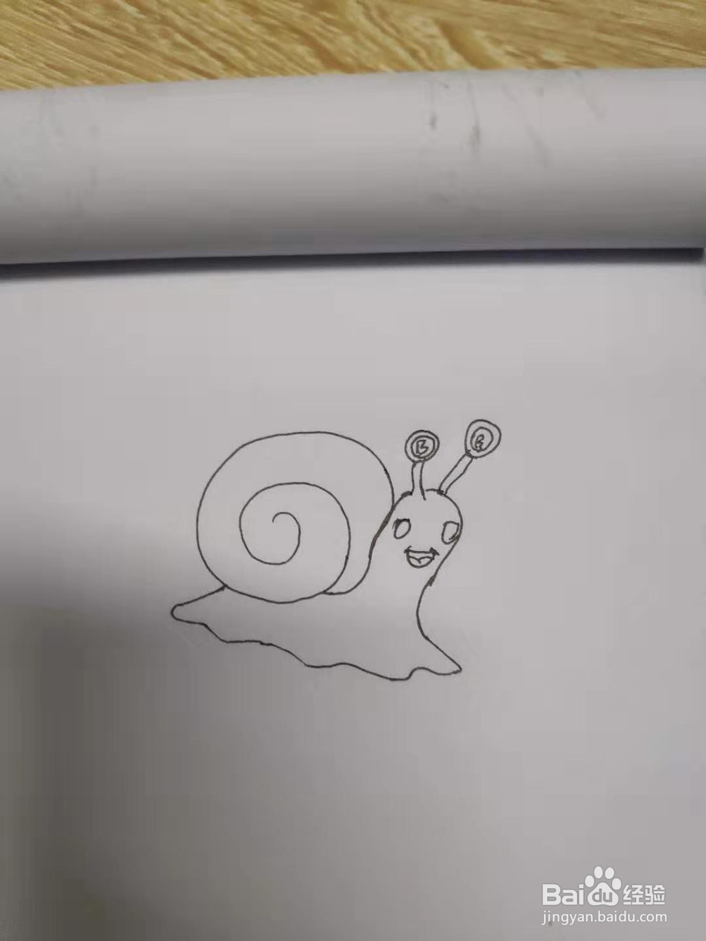 蜗牛的简笔画