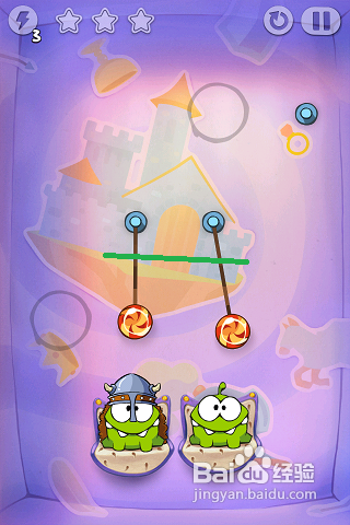 割绳子之时光之旅三星攻略：[2]第一大关6-8关