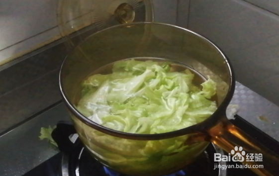 白灼生菜的做法