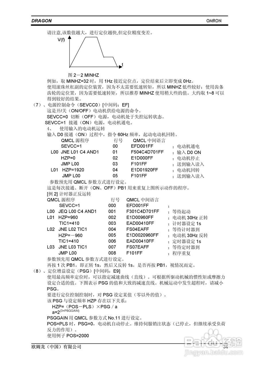欧姆龙 SERVO鼠笼式电机变频伺服控制器操作手册:[4]