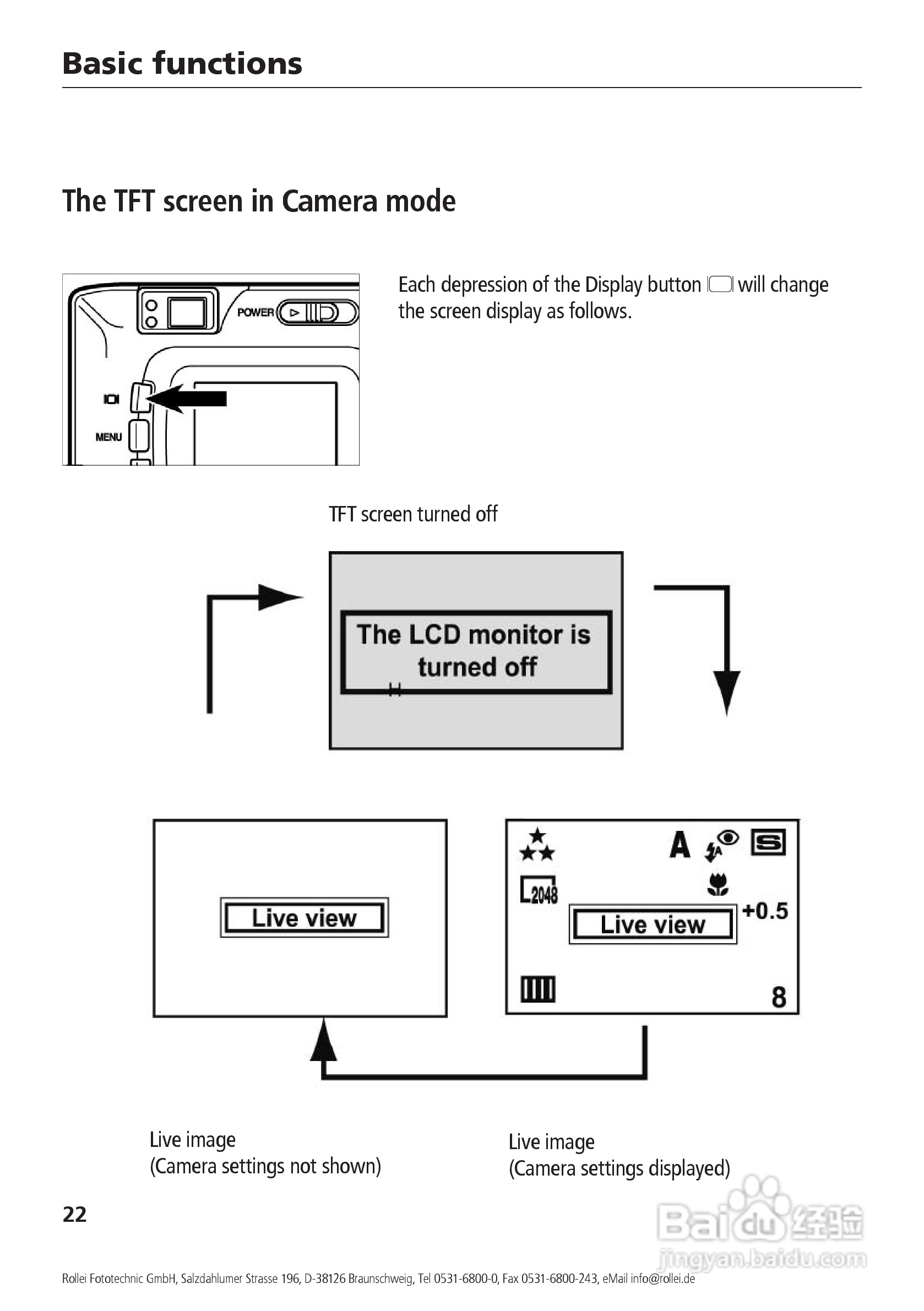 Rollei d41 com型数码相机说明书:[3]