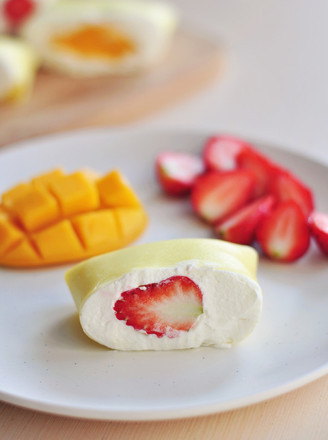 草莓班戟的做法