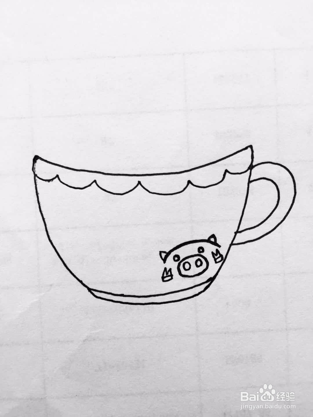 茉莉手绘之可爱萌茶杯