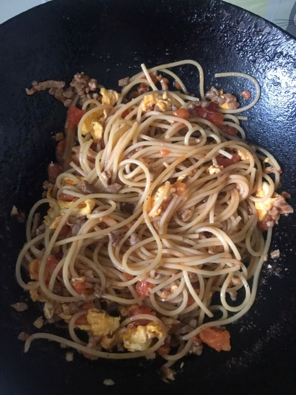 番茄肉末意大利面