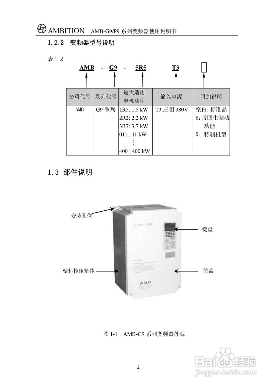 AMBG9/P9系列变频器使用说明书:[1]