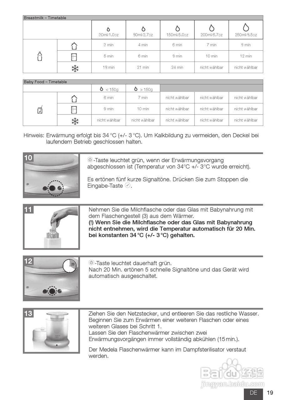 美德乐 B-Well温奶器说明书:[2]