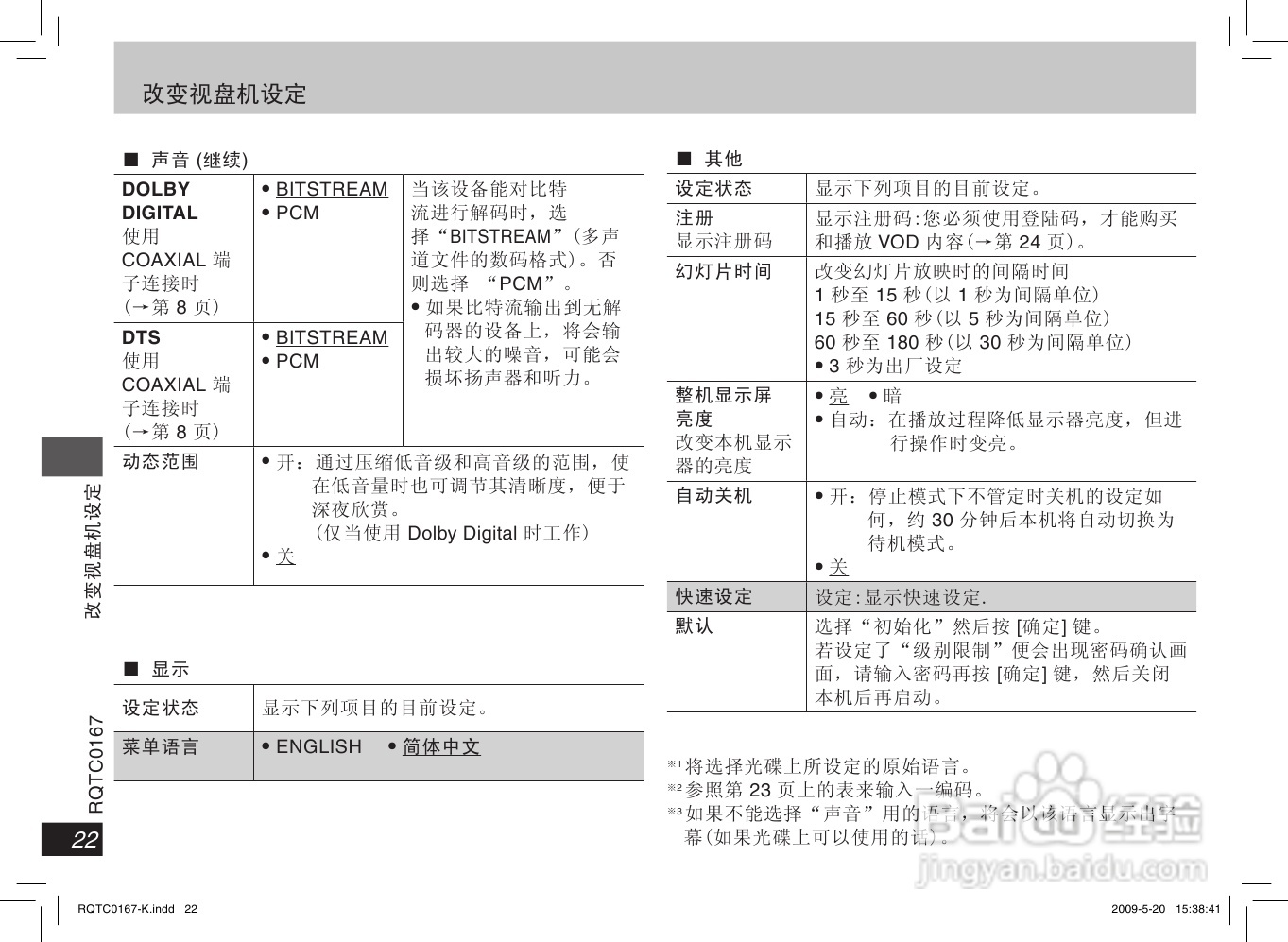 松下DVD-S33 DVD播放机使用说明书:[2]