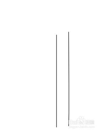 用直线工具,去画两条竖线.