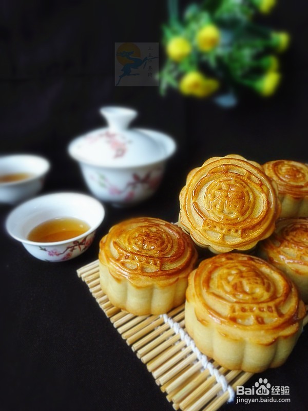 健康烘焙——黑芝麻椰蓉月饼