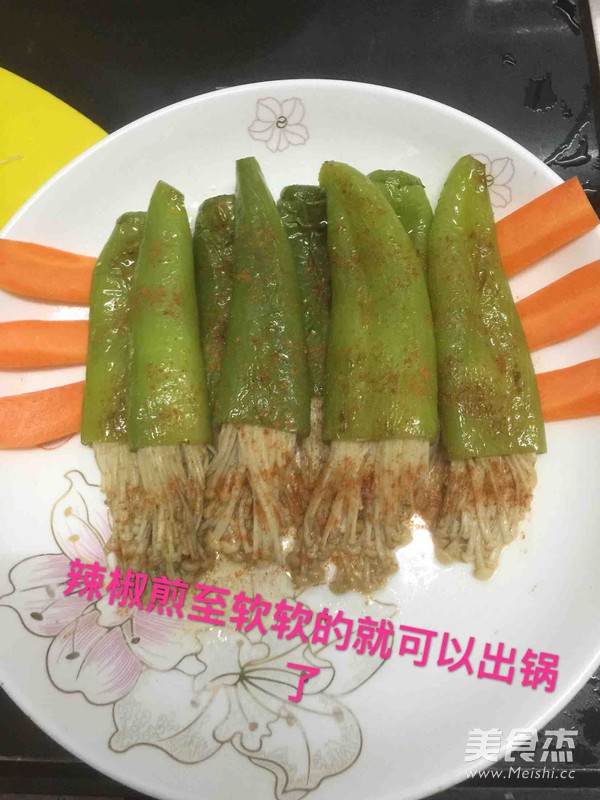 青椒与金针菇