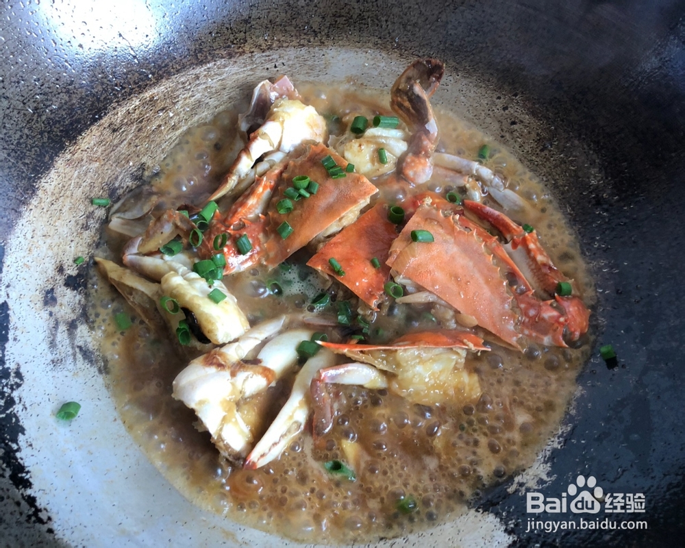自己做炒梭子蟹海鲜美食