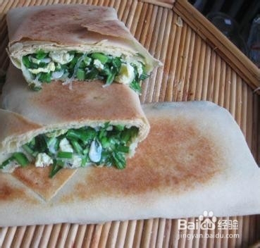 美味的煎饼韭菜盒子