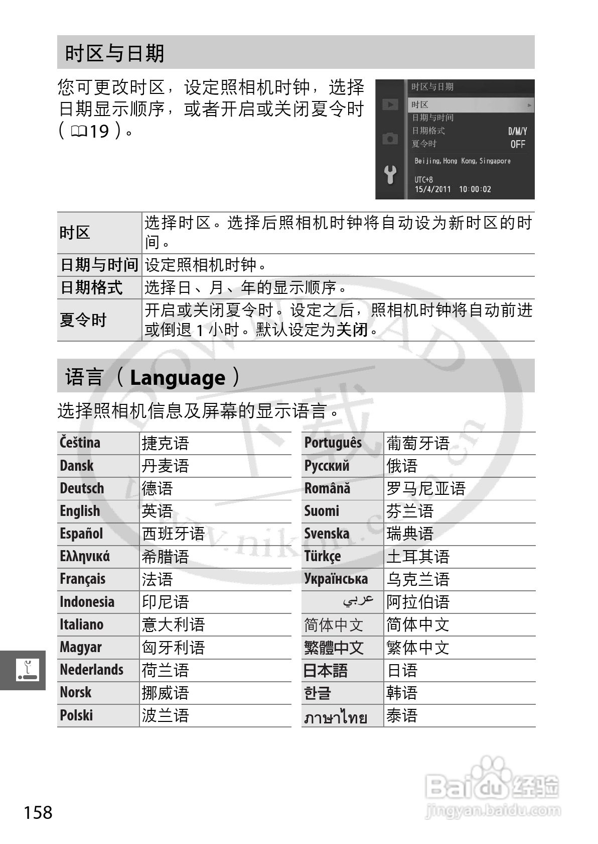 尼康Nikon 1 V1数码相机使用说明书:[18]