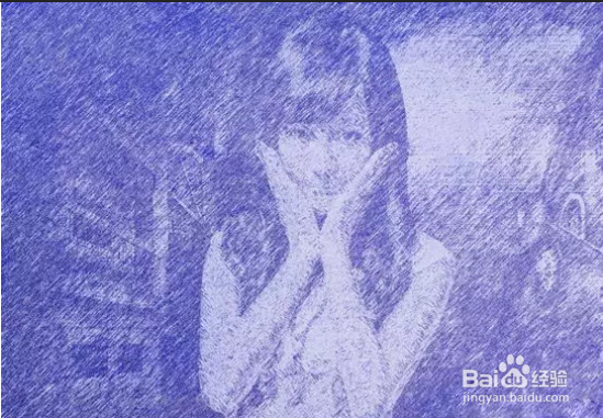 Photoshop教程:制作圆珠笔手绘效果