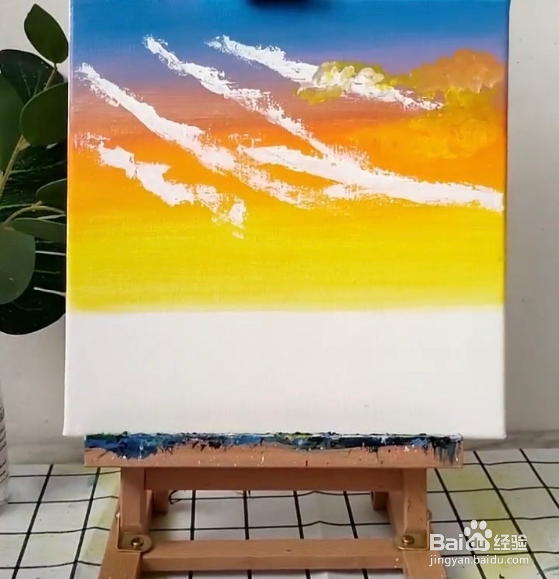 教你画水粉画田园薰衣草