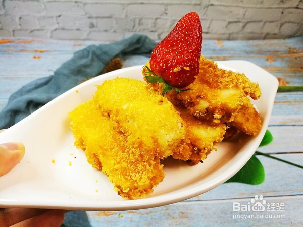 超级好吃的外脆里嫩的甜品小吃--炸鲜奶